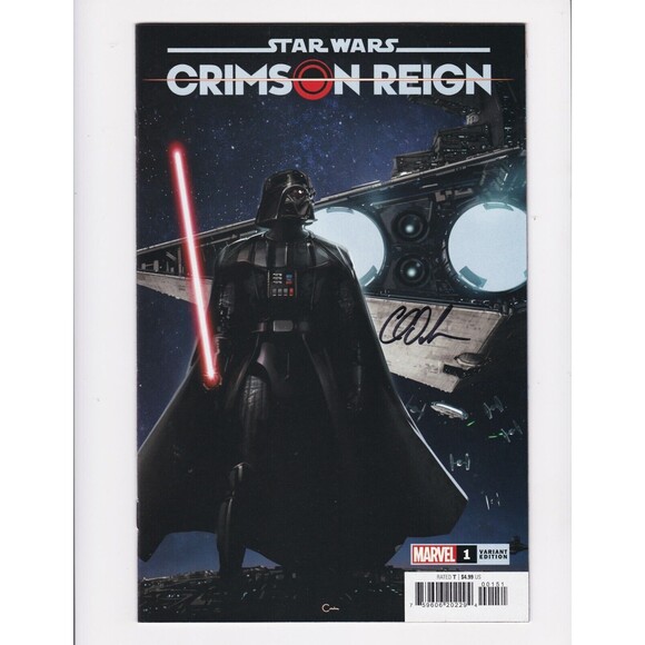 Star Wars Crimson Reign #1 2021 Clayton Crain Cover Signed By Charles Soule COA - Picture 1 of 2